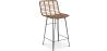 Sgabello da bar in vimini - Boho Bali Design -65cm - Catori image 9
