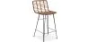 Sgabello da bar in vimini con schienale - Design Boho Bali - 75 cm - Catori image 9