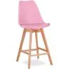 Sgabello in stile scandinavo - Gambe in legno - Denisse image 9