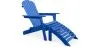 Sedia a sdraio con poggiapiedi - Sedia da giardino in legno - Alana image 9