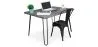 Set Scrivania - Stile Industriale 120cm - Hairpin + Sedia da Pranzo - Stylix image 9