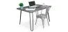 Set Scrivania - Stile Industriale 120cm - Hairpin + Sedia da Pranzo - Stylix image 9