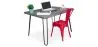 Set Scrivania - Stile Industriale 120cm - Hairpin + Sedia da Pranzo - Stylix image 9