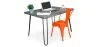 Set Scrivania - Stile Industriale 120cm - Hairpin + Sedia da Pranzo - Stylix image 9