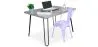Set Scrivania - Stile Industriale 120cm - Hairpin + Sedia da Pranzo - Stylix image 9