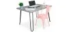 Set Scrivania - Stile Industriale 120cm - Hairpin + Sedia da Pranzo - Stylix image 9