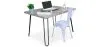 Set Scrivania - Stile Industriale 120cm - Hairpin + Sedia da Pranzo - Stylix image 9