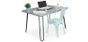 Set Scrivania - Stile Industriale 120cm - Hairpin + Sedia da Pranzo - Stylix image 9