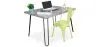Set Scrivania - Stile Industriale 120cm - Hairpin + Sedia da Pranzo - Stylix image 9