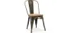 Sedia da pranzo - Design industriale - Acciaio e legno - Nuova edizione - Stylix image 9