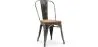 Sedia da pranzo - Design industriale - Acciaio e legno - Nuova edizione - Stylix image 9