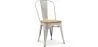 Sedia da pranzo - Design industriale - Acciaio e legno - Nuova edizione - Stylix image 9