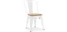 Sedia da pranzo - Design industriale - Acciaio e legno - Nuova edizione - Stylix image 9