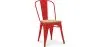 Sedia da pranzo - Design industriale - Acciaio e legno - Nuova edizione - Stylix image 9