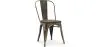 Sedia da pranzo - Design industriale - Acciaio e legno - Nuova edizione - Stylix image 9