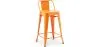 Sgabello da bar con schienale - Design industriale - 60cm - Nuova edizione - Stylix image 9