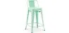 Sgabello da bar con schienale - Design industriale - 60cm - Nuova edizione - Stylix image 9