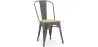 Sedia da pranzo - Design industriale - Acciaio e legno - Nuova edizione - Stylix image 9