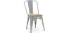 Sedia da pranzo - Design industriale - Acciaio e legno - Nuova edizione - Stylix image 9