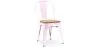 Sedia da pranzo - Design industriale - Acciaio e legno - Nuova edizione - Stylix image 9