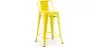 Sgabello da bar con schienale - Design industriale - 60cm - Nuova edizione - Stylix image 9