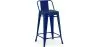 Sgabello da bar con schienale - Design industriale - 60cm - Nuova edizione - Stylix image 9