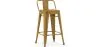 Sgabello da bar con schienale - Design industriale - 60cm - Nuova edizione - Stylix image 9