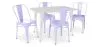 Pack Tavolo da pranzo e 4 sedie da pranzo Design industriale - Nuova edizione - Bistrot Stylix image 9
