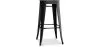 Sgabello da bar - Design industriale - Legno e acciaio - 76 cm - Nuova edizione- Stylix image 9