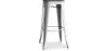 Sgabello da bar - Design industriale - Legno e acciaio - 76 cm - Nuova edizione- Stylix image 9