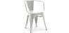 Sedia da pranzo con braccioli - Design industriale - Acciaio - Nuova edizione - Stylix image 9