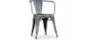 Sedia da pranzo con braccioli - Design industriale - Acciaio - Nuova edizione - Stylix image 9