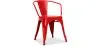 Sedia da pranzo con braccioli - Design industriale - Acciaio - Nuova edizione - Stylix image 9