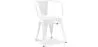 Sedia da pranzo con braccioli - Design industriale - Acciaio - Nuova edizione - Stylix image 9