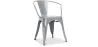 Sedia da pranzo con braccioli - Design industriale - Acciaio - Nuova edizione - Stylix image 9
