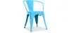 Sedia da pranzo con braccioli - Design industriale - Acciaio - Nuova edizione - Stylix image 9
