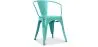 Sedia da pranzo con braccioli - Design industriale - Acciaio - Nuova edizione - Stylix image 9