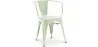 Sedia da pranzo con braccioli - Design industriale - Acciaio - Nuova edizione - Stylix image 9