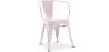 Sedia da pranzo con braccioli - Design industriale - Acciaio - Nuova edizione - Stylix image 9