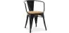 Sedia da pranzo con braccioli - Design industriale - Legno e acciaio - Nuova edizione - Stylix image 9