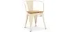 Sedia da pranzo con braccioli - Design industriale - Legno e acciaio - Nuova edizione - Stylix image 9