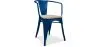 Sedia da pranzo con braccioli - Design industriale - Legno e acciaio - Nuova edizione - Stylix image 9