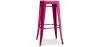 Sgabello da bar - Design industriale - Legno e acciaio - 76cm - Nuova edizione - Stylix image 9