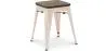 Sgabello da bar di design industriale - Legno e acciaio - 45 cm - Nuova edizione - Stylix image 9