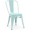 Sedia da pranzo - Design industriale - Acciaio - Opaco - Nuova edizione -Stylix image 9