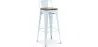 Sgabello da bar - Design industriale - Legno e Acciaio - 76cm - Stylix image 9