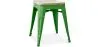 Sgabello da bar di design industriale - Legno e acciaio - 45cm - Nuova edizione - Stylix image 9