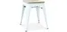 Sgabello da bar di design industriale - Legno e acciaio - 45cm - Nuova edizione - Stylix image 9