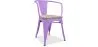 Sedia da pranzo con braccioli - Legno e acciaio - Stylix image 9
