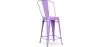 Sgabello da bar con schienale - Design industriale - 60cm - Stylix image 9